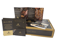 Luxury Olive Wood Burl Backgammon Set by Manopoulos with Luxury Wooden Cups