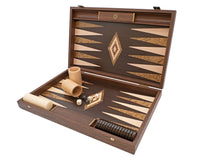 The Manopoulos Wenge & Walnut Burl Backgammon Set