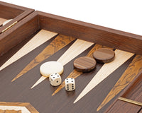 The Manopoulos Wenge & Walnut Burl Backgammon Set