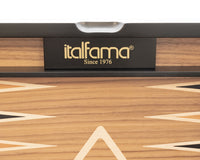 Italfama Folding Wooden Backgammon Set with Protective Bag