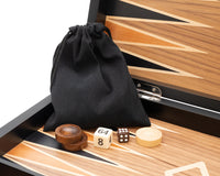 Italfama Folding Wooden Backgammon Set with Protective Bag