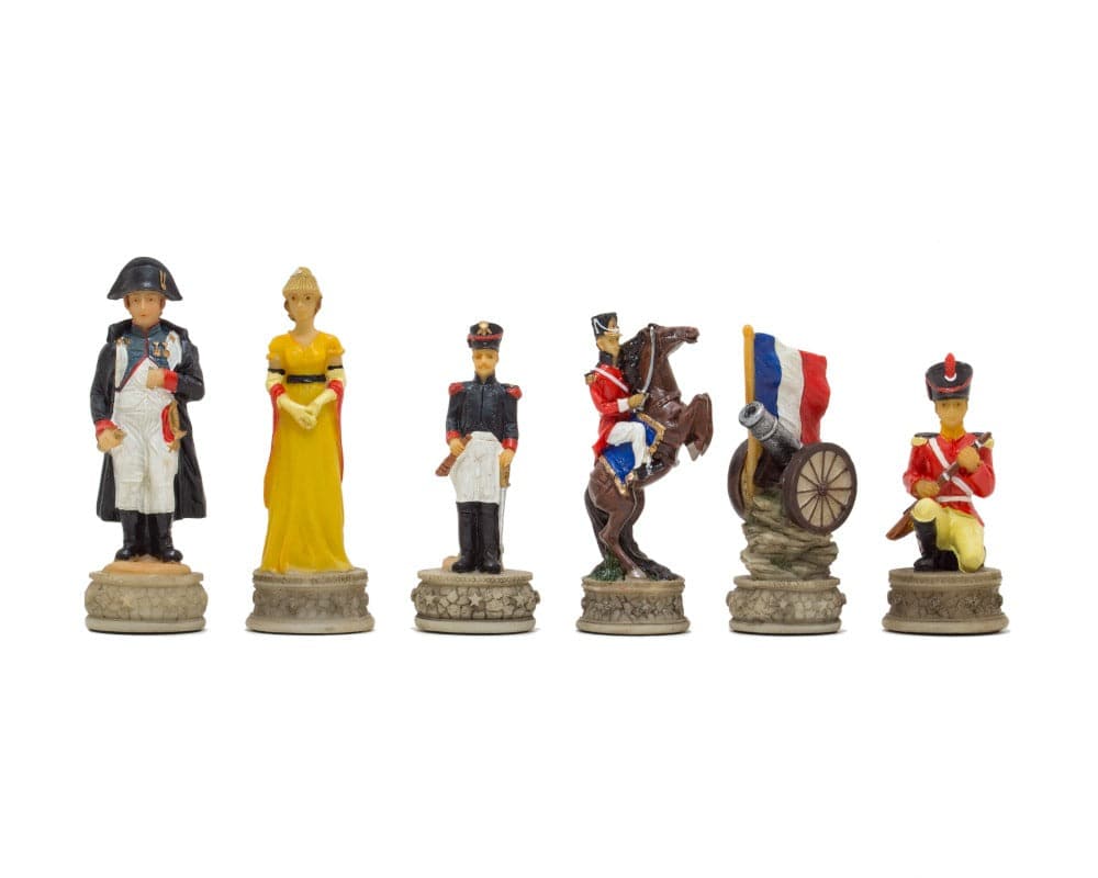 Battle Waterloo Hand Painted Themed Chess Pieces