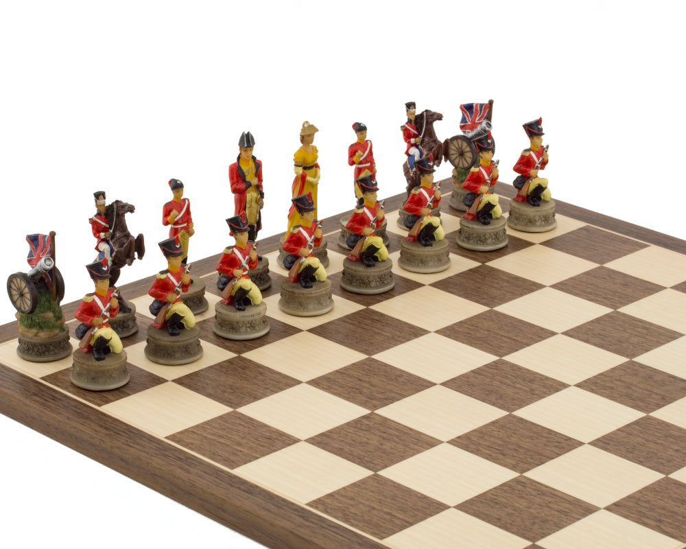 Battle of Waterloo Hand painted Themed Chess Pieces by Italfama