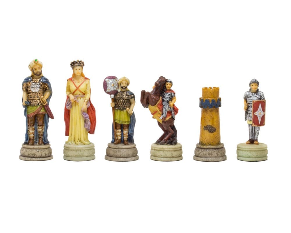 Romans Vs Arabs Hand Painted Themed Chess Pieces