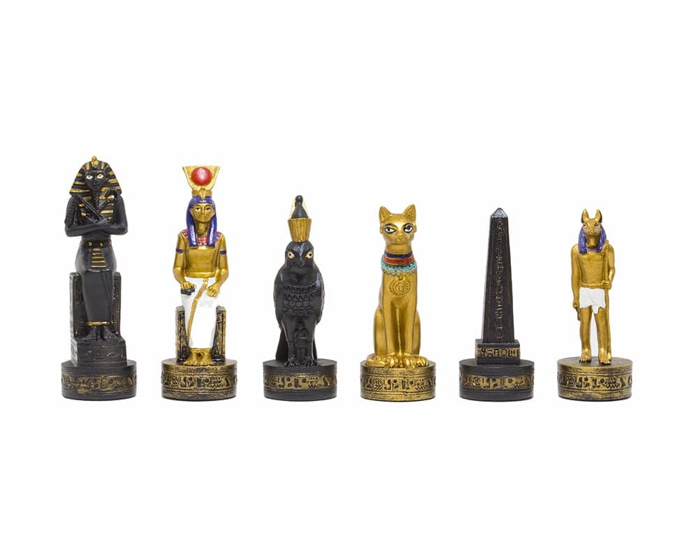 Ancient Egypt Hand Painted Themed Chess Pieces
