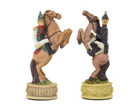 The Napoleon Vs Russians Hand-Painted Themed Chess Pieces by Italfama