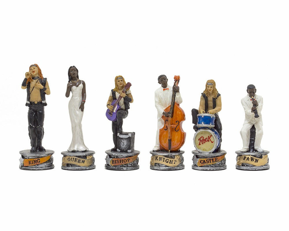 Jazz Band Vs Rock Stars Hand Painted Themed Pieces Italfama