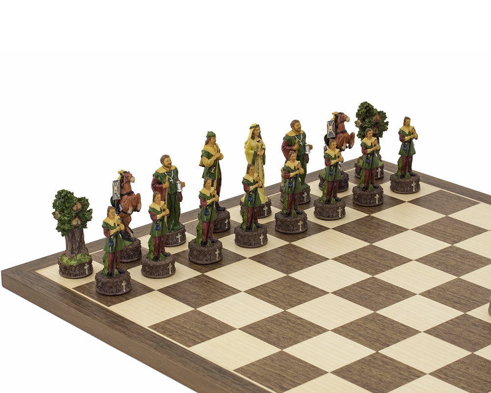 The Robin Hood Hand painted themed chess pieces by Italfama