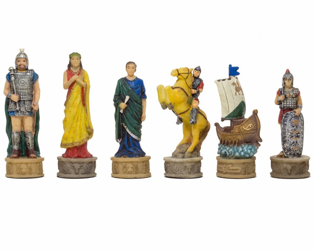 Battle Troy Hand Painted Themed Chess Pieces