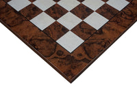 52cm Dark Walnut Burl Luxury Italian Chessboard
