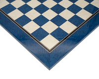 50cm Lacquered Blue Erable and Maple Deluxe Chessboard