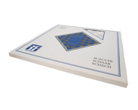 50cm Lacquered Blue Erable and Maple Deluxe Chessboard