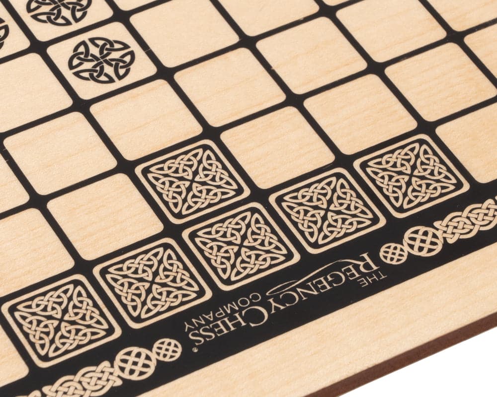 The Viking Game Board by Rechapados Ferrer S.A. for The Regency Chess Co., made of high quality Sycamore veneer with screen printed playing area.