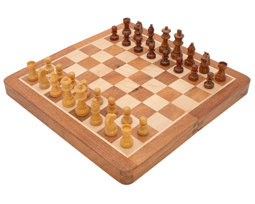 Deluxe Hardwood Folding Travel 30cm Magnetic Set