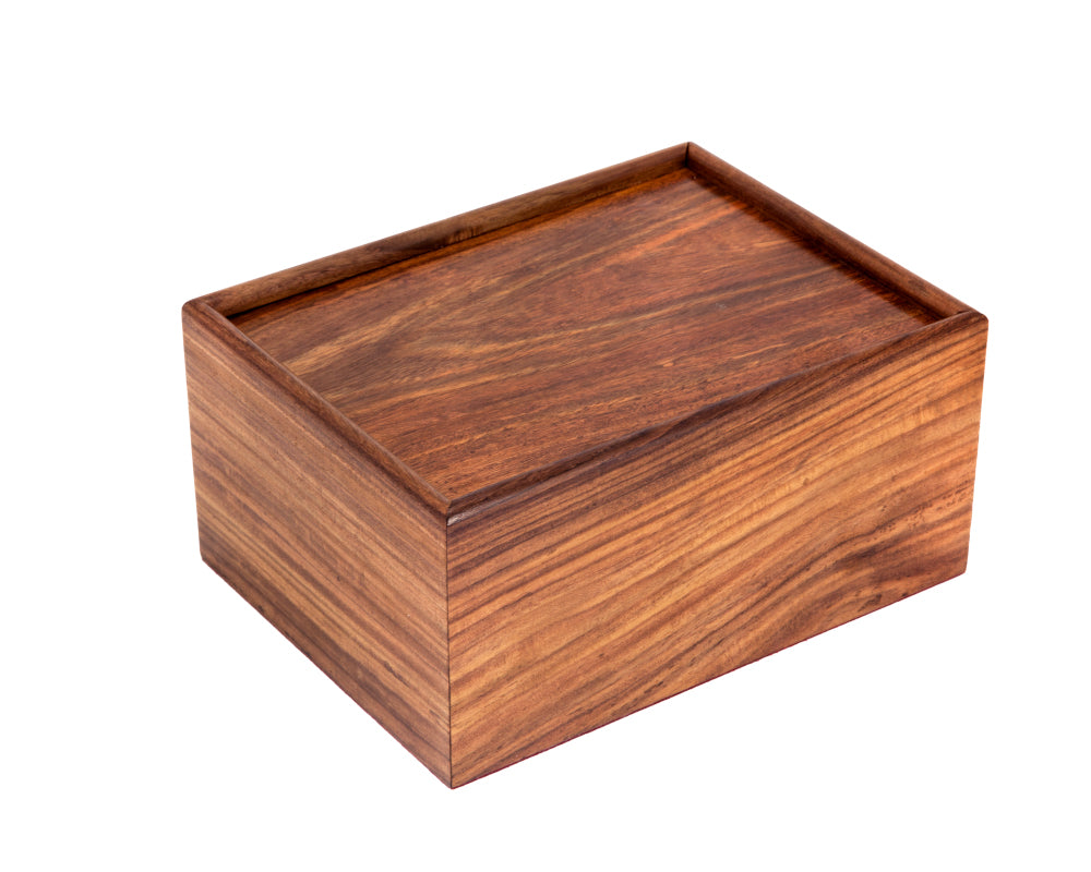 Wooden Chess Piece Case with Sliding Lid Large