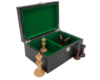 Black Leatherette Chess Piece Case