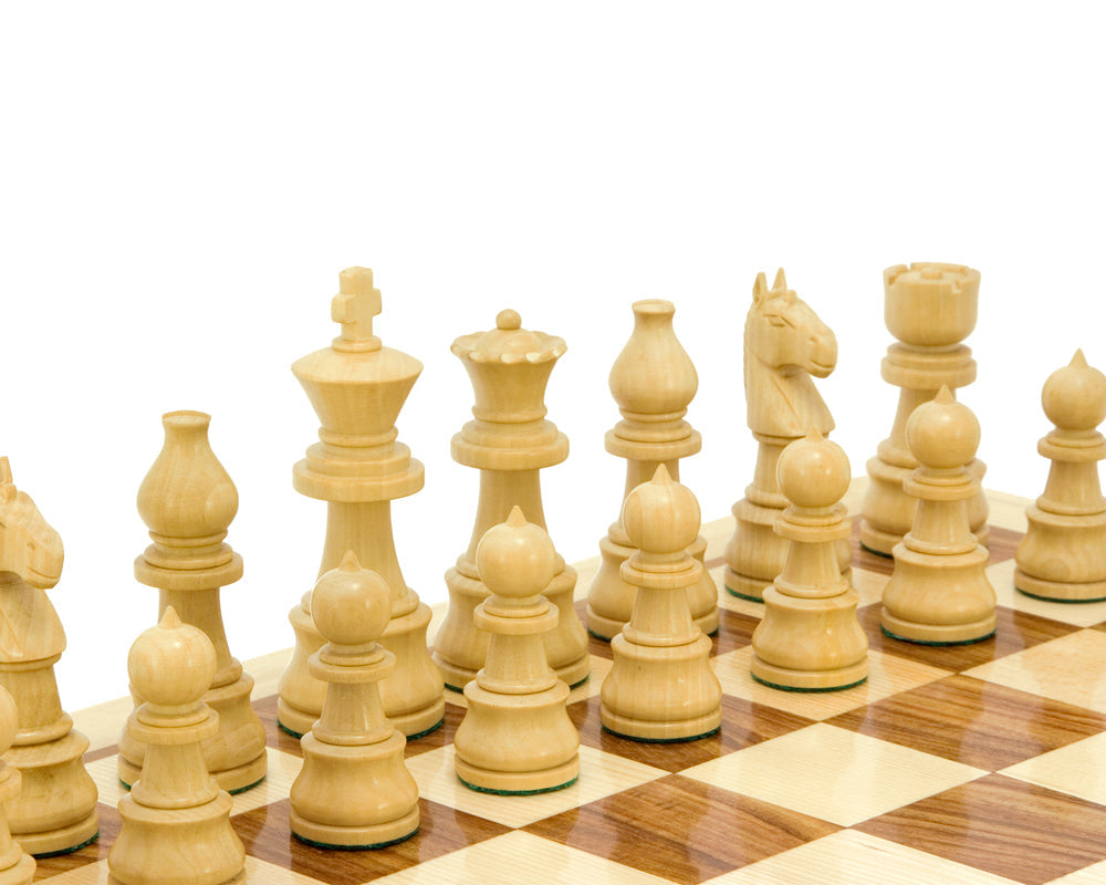 Opus Series Sheesham and Boxwood Chessmen 3.75 Inches