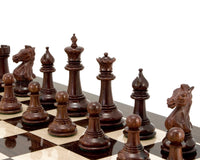 Madrid Series Rosewood Luxury Chess Pieces - 10cm