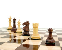 Madrid Series Rosewood Luxury Chess Pieces - 10cm