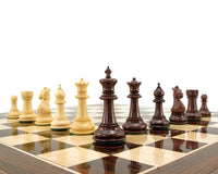 Madrid Series Rosewood Luxury Chess Pieces - 10cm