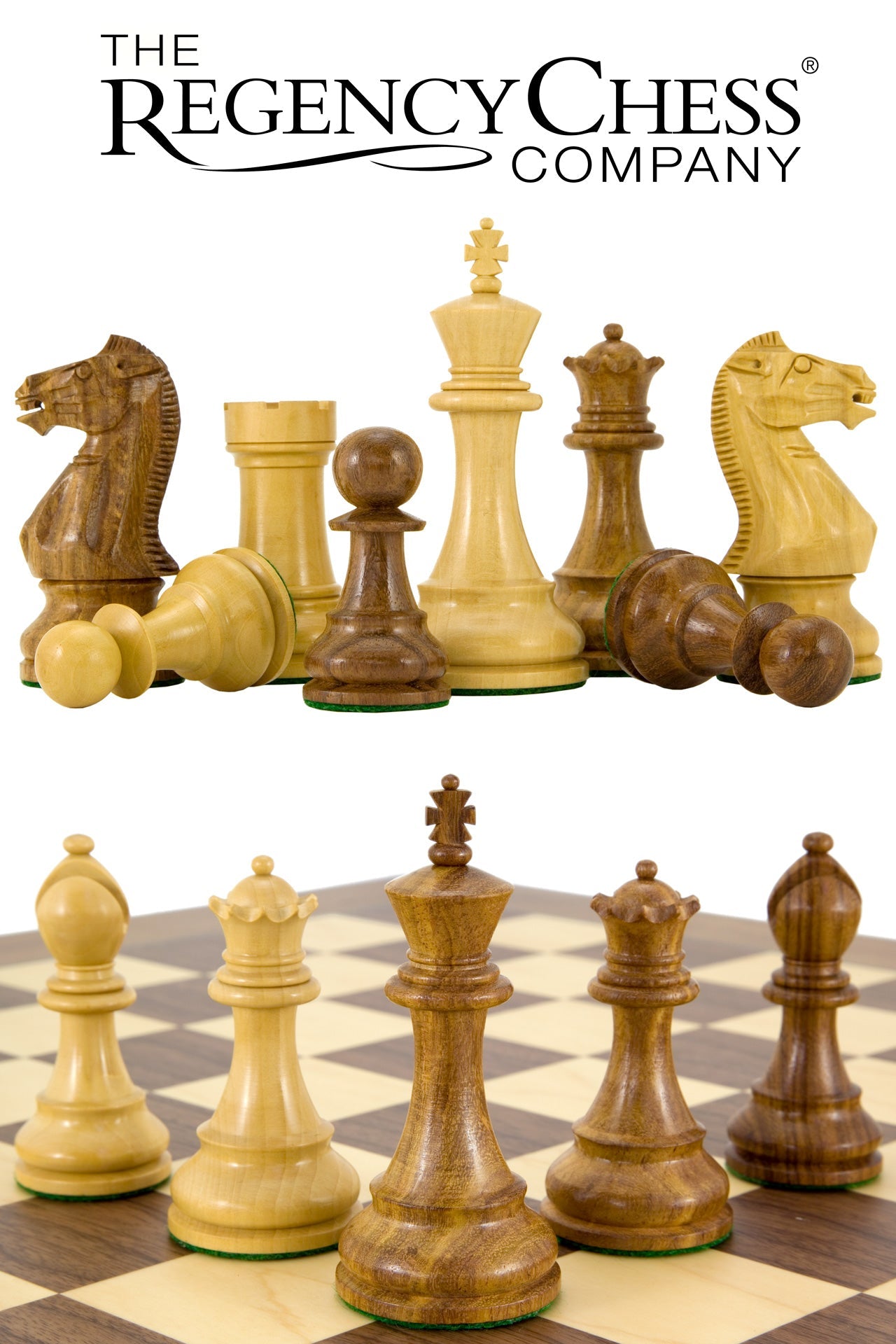 Winchester Series Sheesham Chess Pieces 4 Inches