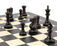 Highgrove Series Ebonised Staunton Chess Pieces - 7.6cm