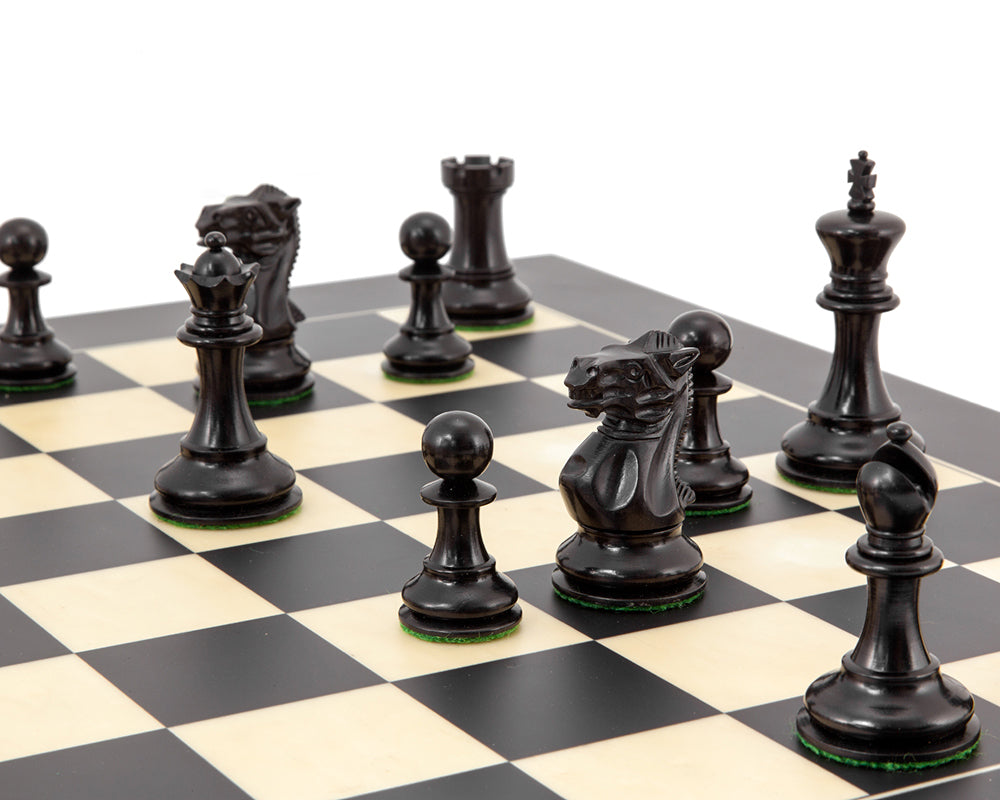 Highgrove Series Ebony Staunton Chess Pieces 3 Inches