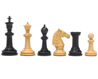 Bath Series Classic Staunton Ebony Chess Pieces - 10.8cm