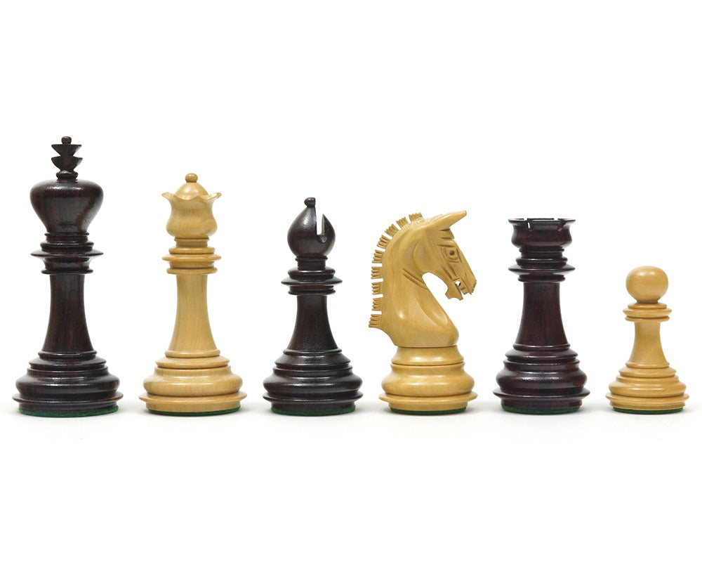 Imperial Knight Rosewood Chessmen 3.75 inches