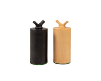 Art Deco Ebonised Boxwood Chess Pieces - 8.9cm