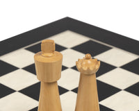 Art Deco Ebonised Boxwood Chess Pieces - 8.9cm