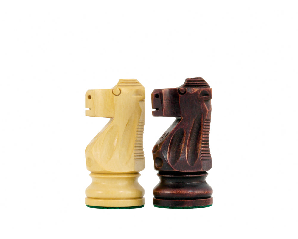 Antiqued British Staunton Chessmen 3.75 Inches