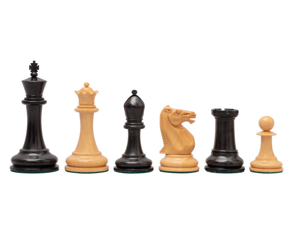 1853 Paulsen Reproduction Ebony Pieces 8.9cm