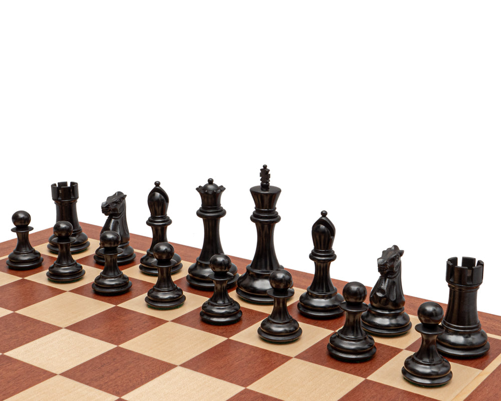 The Abingdon 3.5 inch Ebonised Chess Men