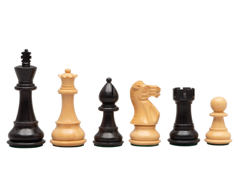 3.5 Inch Classic Staunton chessmen Ebonised