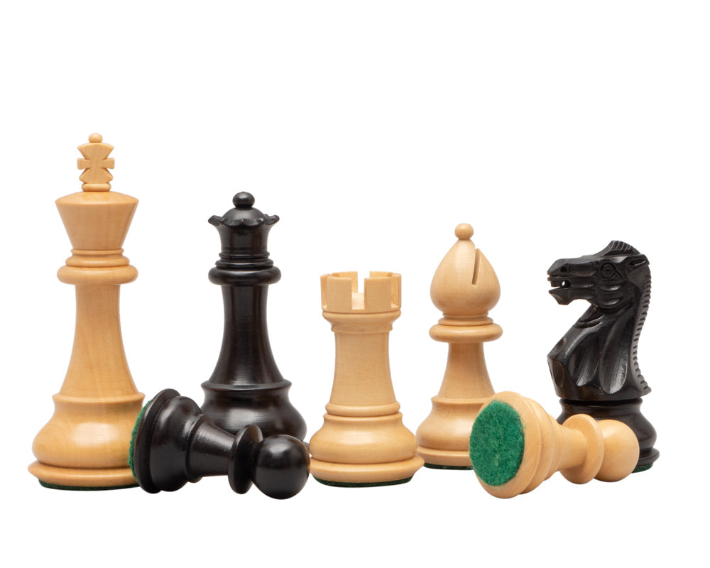 3.5 Inch Classic Staunton chessmen Ebonised