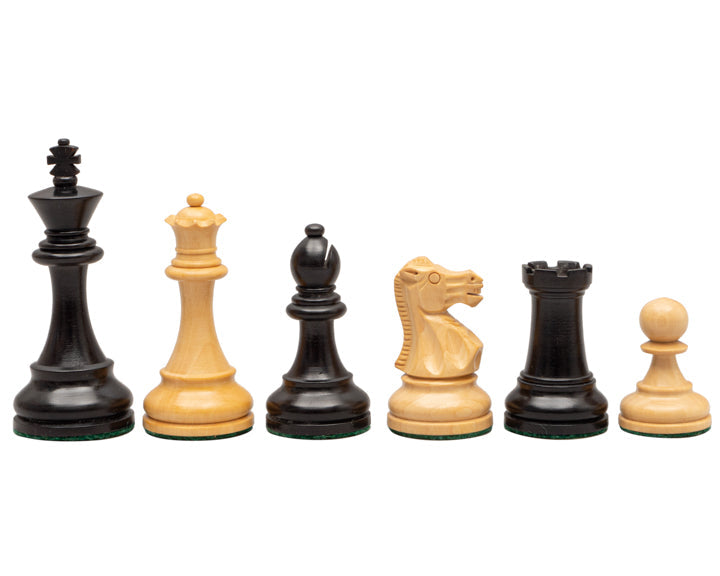 British Ebonised Chess Men 3.5 inch