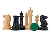 J J Cooke Edition Ebony & Boxwood Chess Pieces - 11.2cm