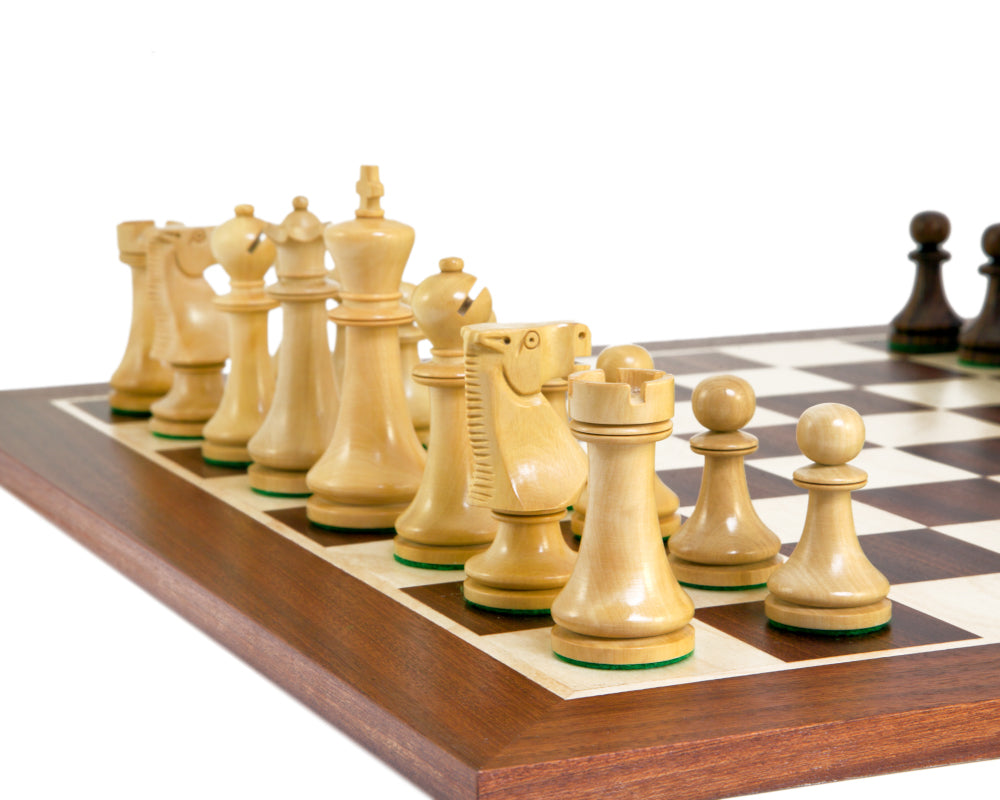Pioneer Golden Rosewood Chessmen 3.75 Inches