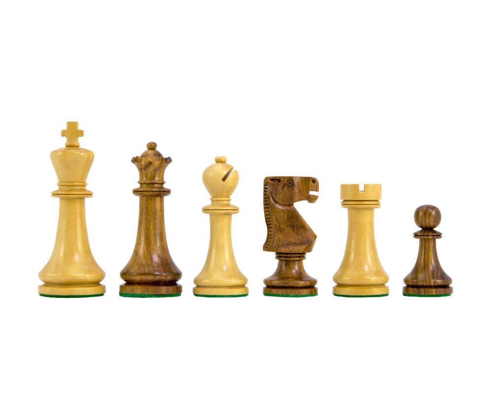 Pioneer Golden Rosewood Chessmen 3.75 Inches