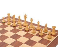 JJ Cooke Ebonised Chess Pieces - 8.9cm