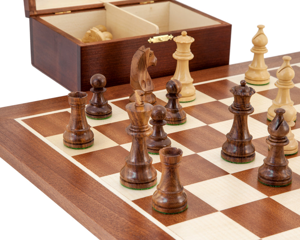 Down Head Grand Sheesham Championship Chess Set