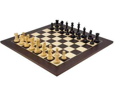 Oxford Series Black & Wenge Chess Set