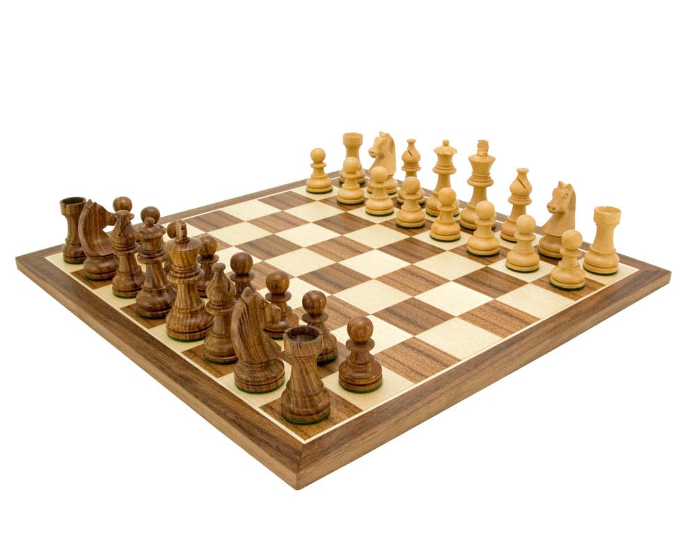 Down Head Knight Academy Medium Chess Set (Hover Image)