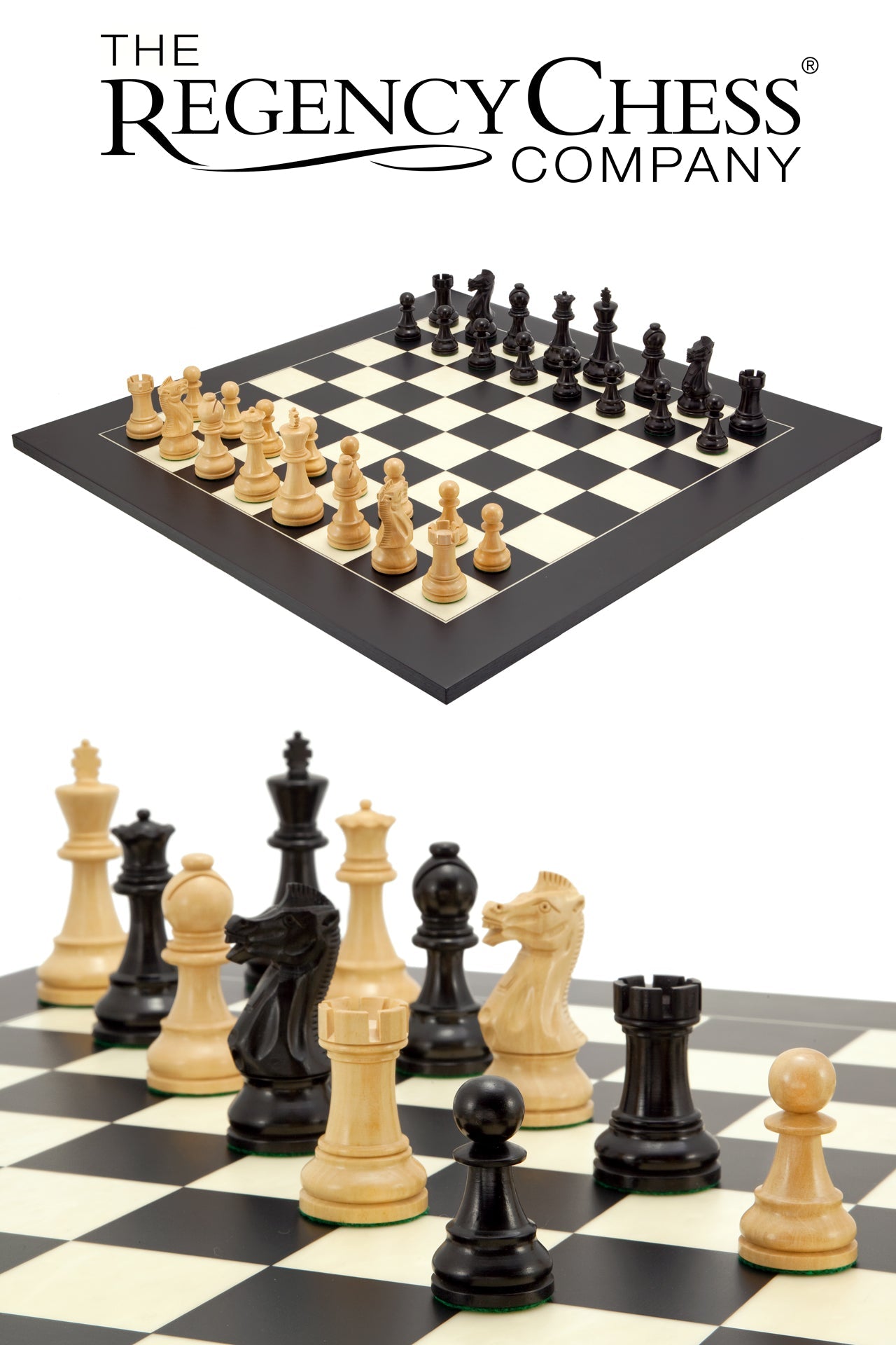 Frankfurt Grand Black Chess Set