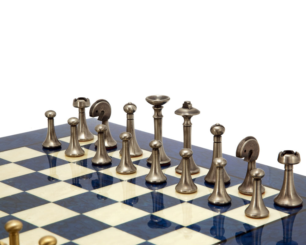 Blue Metropolis Chess Set