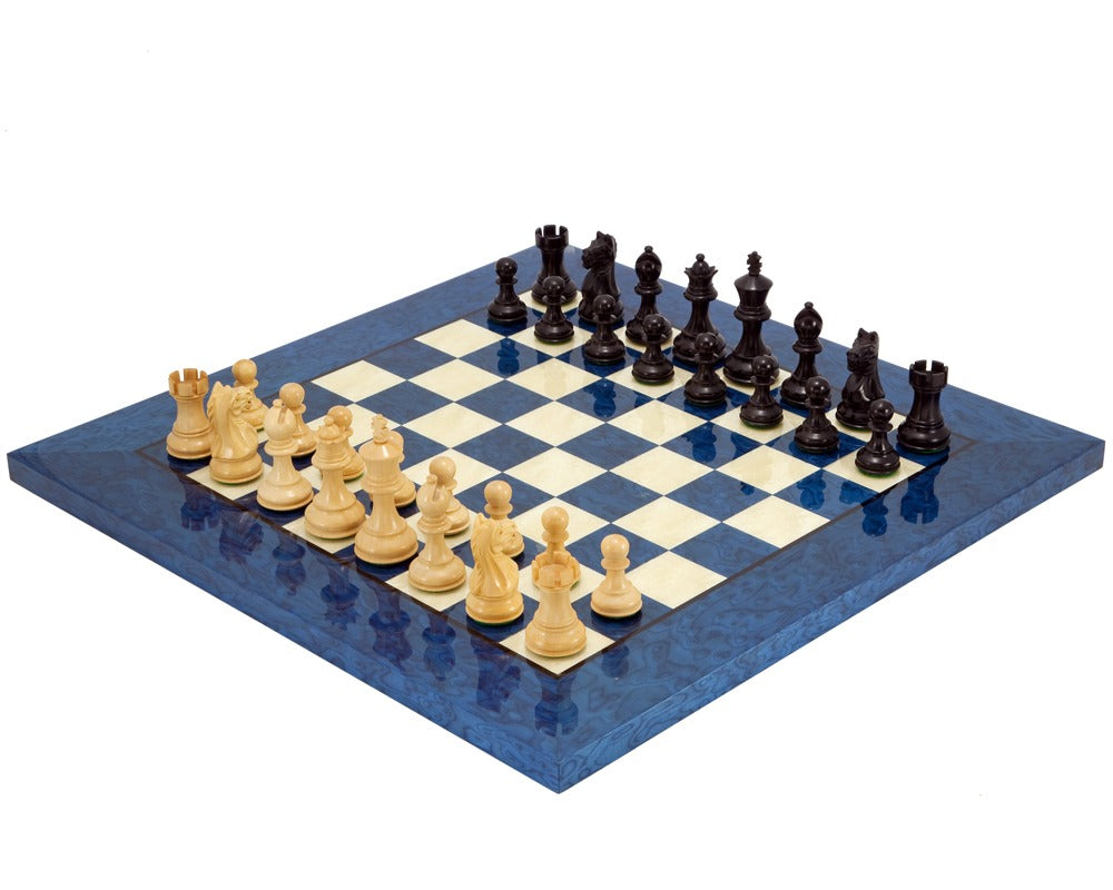 Fierce Knight Blue Chess Set