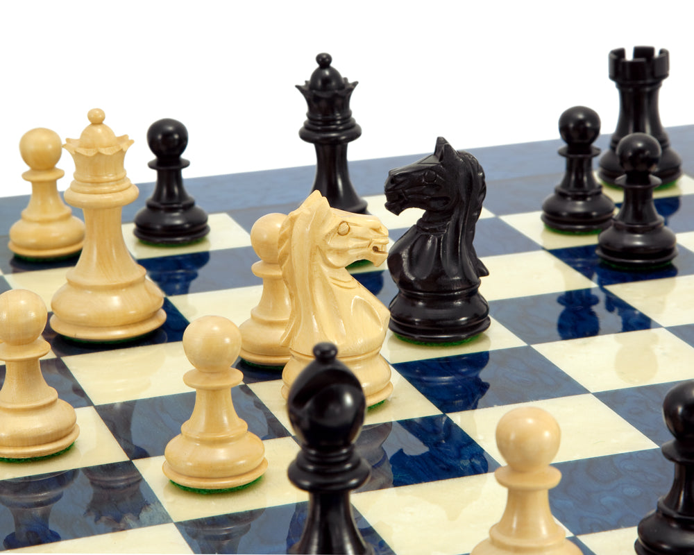 Fierce Knight Blue Chess Set