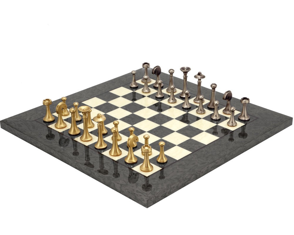 Grey Metropolis Chess Set