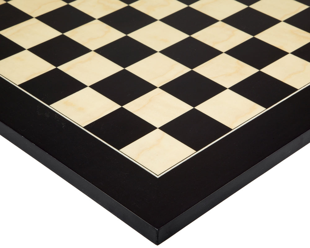 Black Flower Chess Set